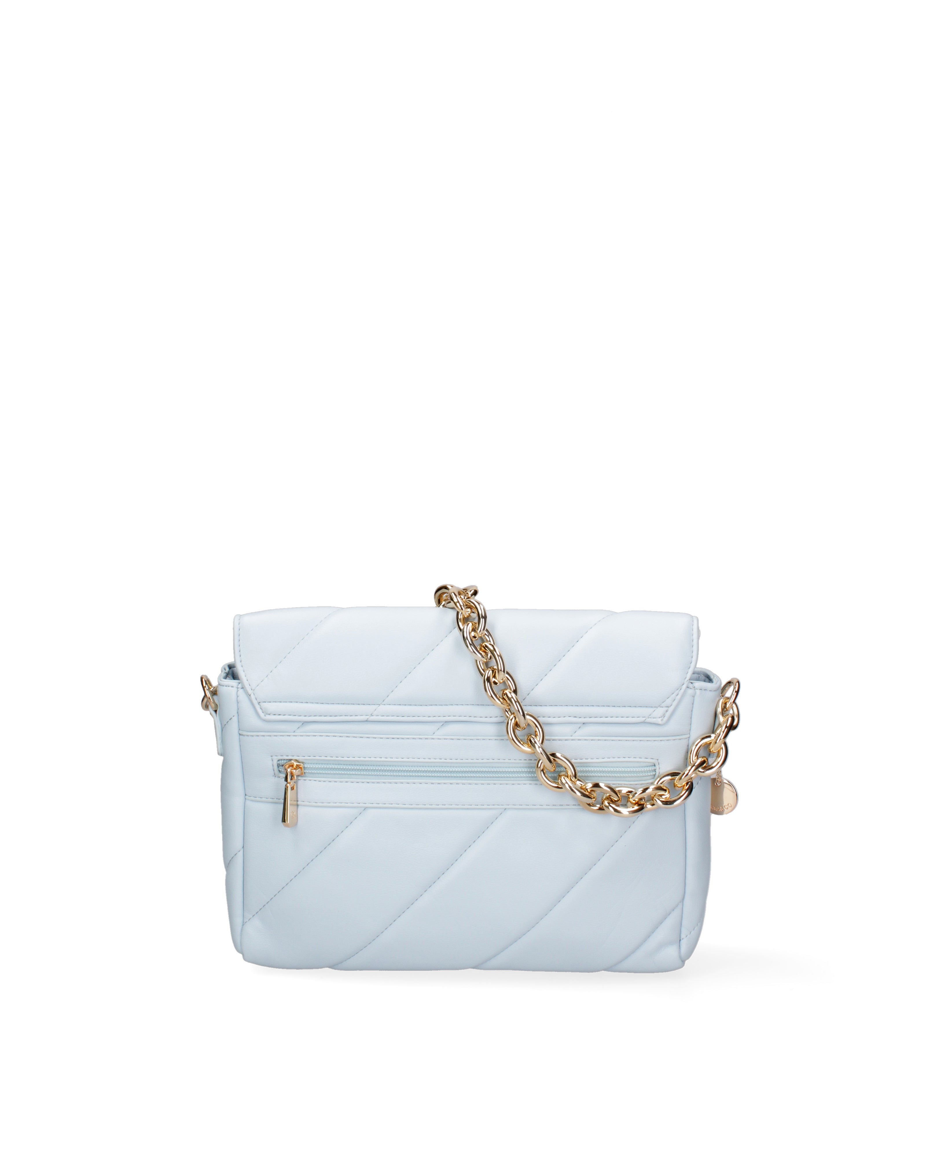 Borsa a spalla da donna Ecopelle DC3122-2-LIGHTBLUE Diana&co