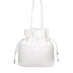 Borsa a spalla da donna 100% PVC F6717-2-WHITE David Jones