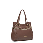 Evanthe Lux Borsa a spalla da donna 100% pelle B16982-MARRONE Braccialini