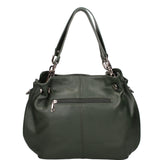 Ereba Borsa a mano da donna Made in Italy 100% pelle 3305-S14 VERDE SCURO Gave Lux
