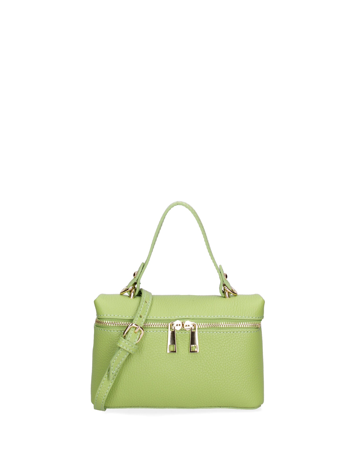Borsa a mano da donna Vera pelle 07160-D12 VERDE Roberta Rossi