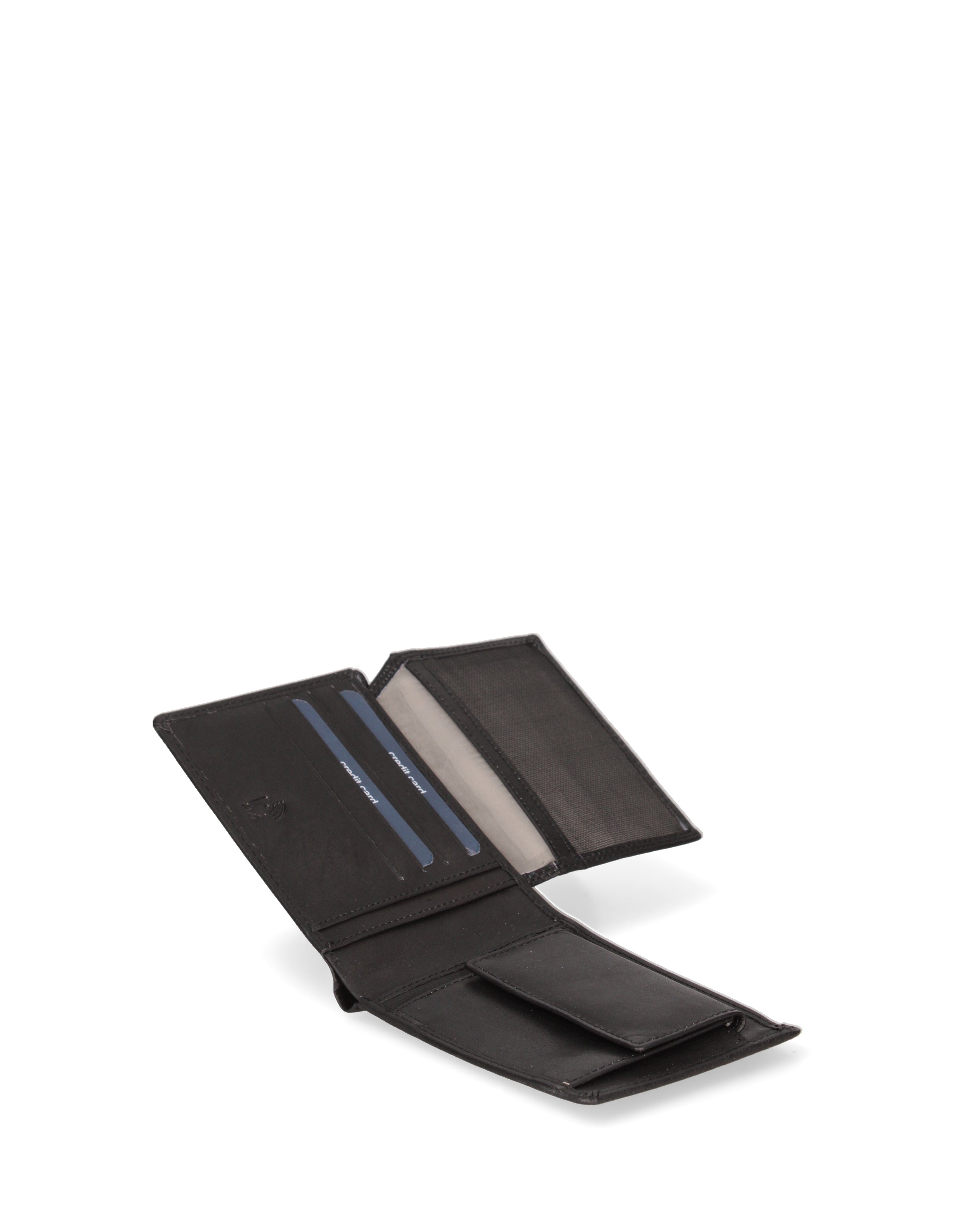 Portafoglio uomo in vera pelle Sfoderato EC7631-04-NERO EC Contemporaly COVERI