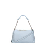 Borsa a spalla da donna Vera pelle 07141-D92 CELESTE Viola Castellani
