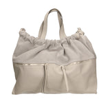Firenze Borsa a mano da donna Vera pelle 01838-D86 GRIGIO PERLA PEARL GREY Gave Lux
