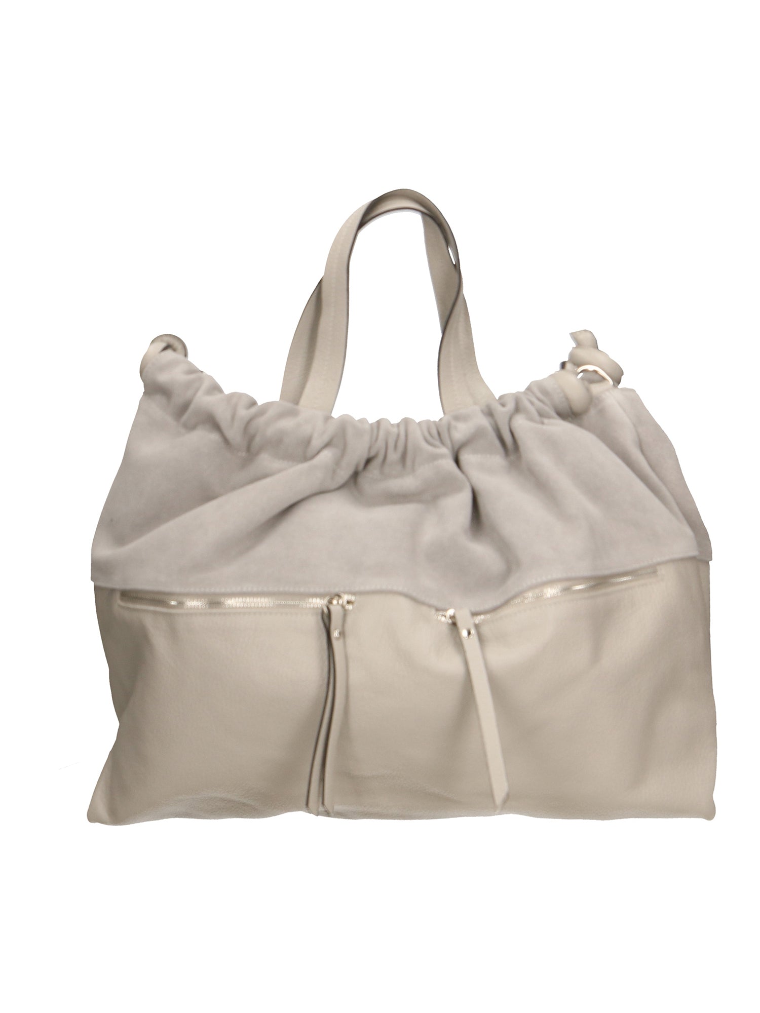 Firenze Borsa a mano da donna Vera pelle 01838-D86 GRIGIO PERLA PEARL GREY Gave Lux