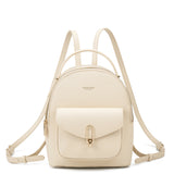 Zaino da donna in pelle vegana Casual 712-3PT-BEIGE Diana&co