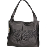 Erebea Elite Borsa a spalla da donna 100% Poliuretano B16663-NERO Braccialini