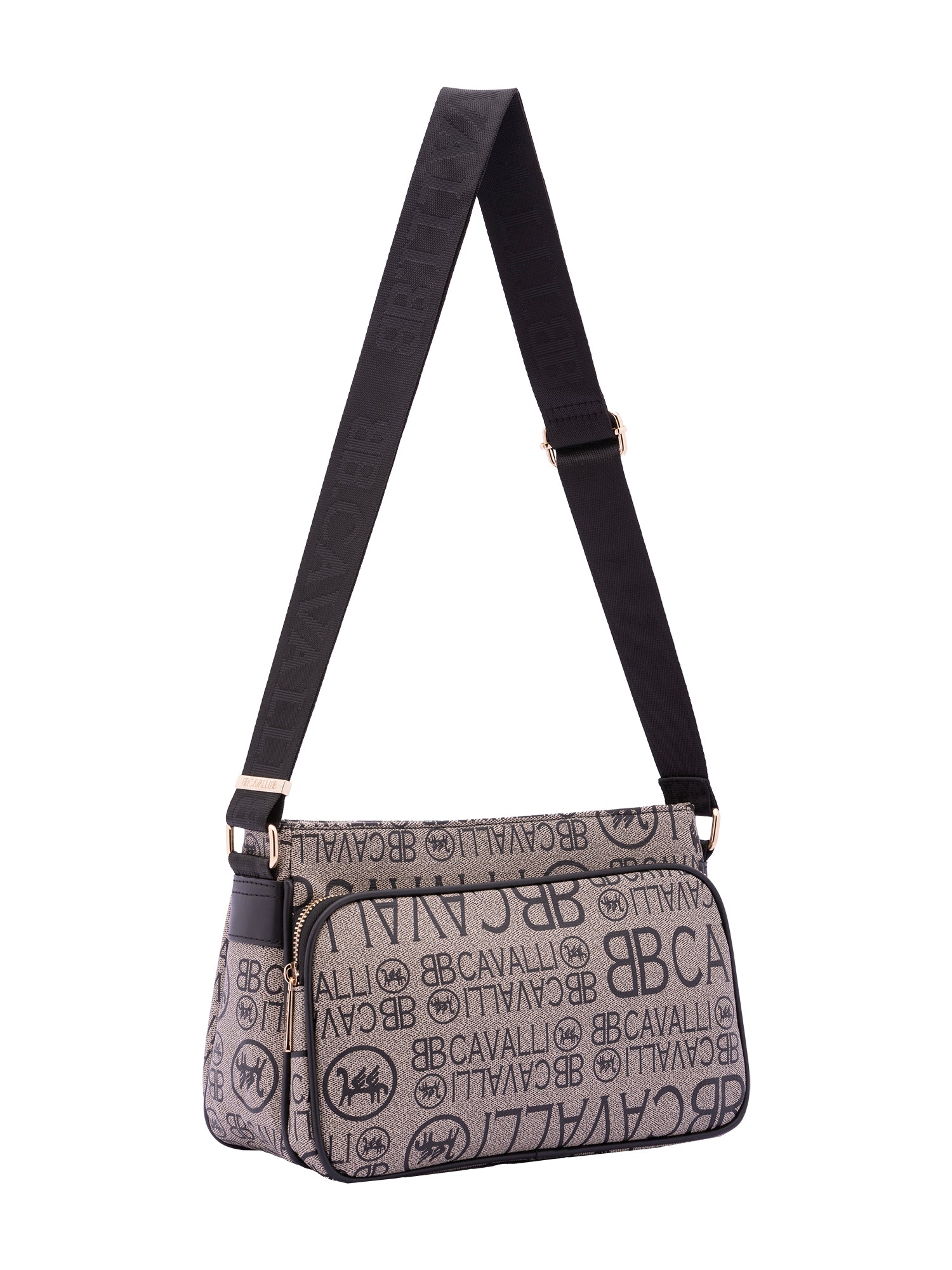 Borsa a tracolla da donna Ecopelle BC1438-NERO B Cavalli