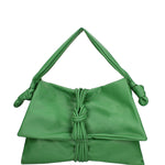 Borsa a spalla da donna Vera pelle 07171-S47 VERDE MELA Viola Castellani