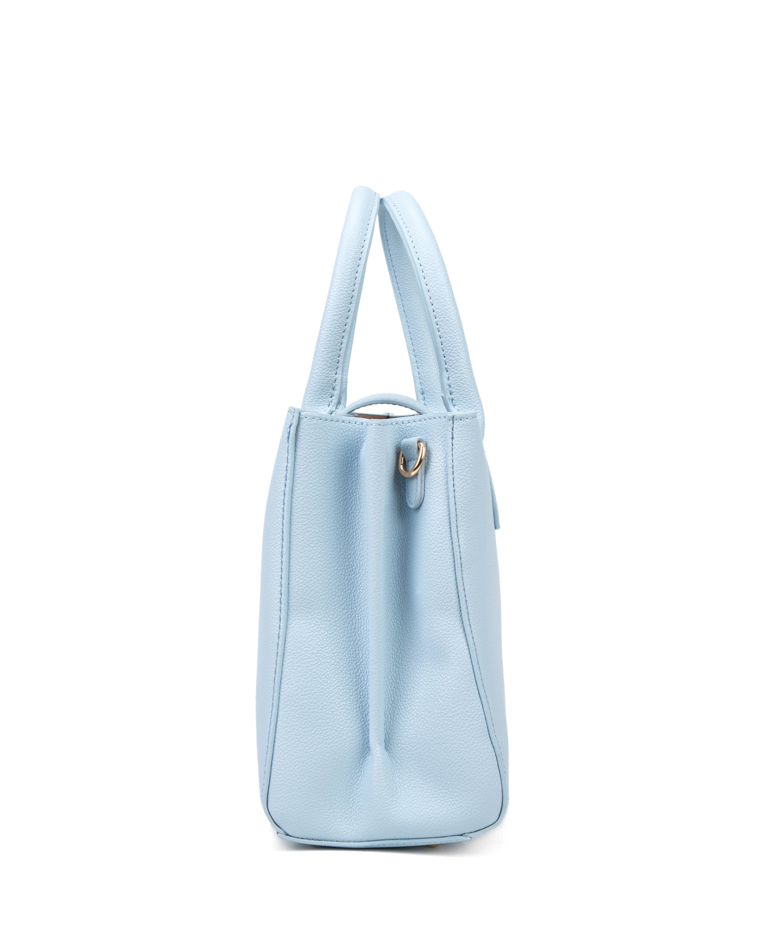Borsa a mano da donna 100% pelle vegana PU 712-2PT-LIGHTBLUE Diana&co