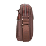 Borsa a tracolla uomo Pelle PU Vegan PCL3067-EARTH Northampton Polo Club