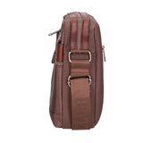 Borsa a tracolla uomo Pelle PU Vegan PCL3067-EARTH Northampton Polo Club