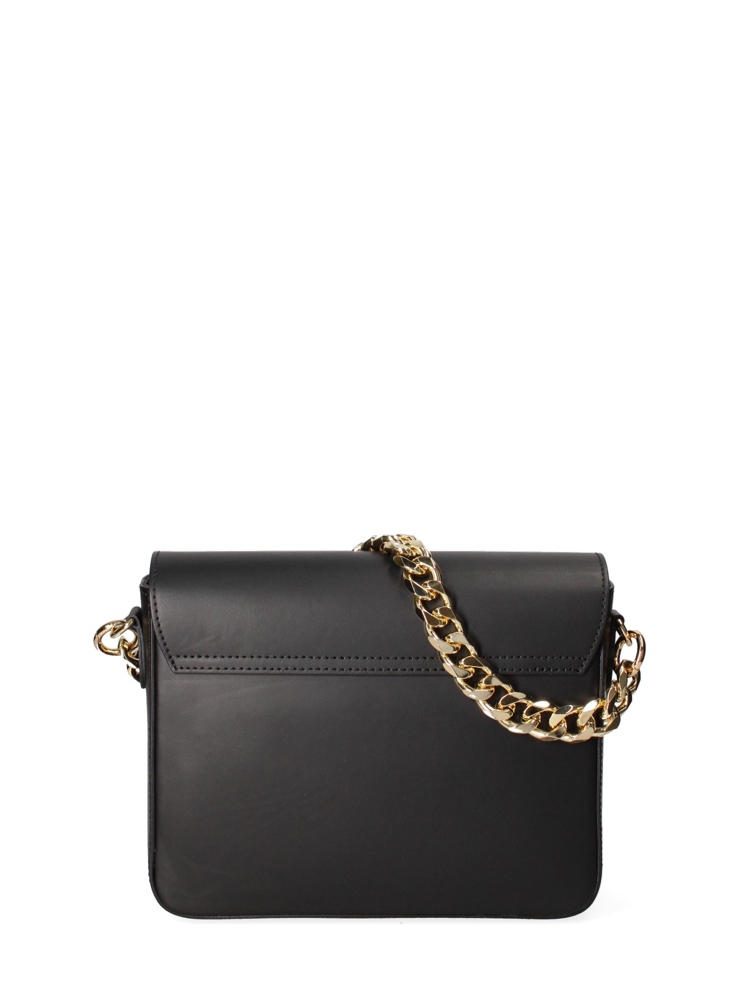 Borsa a tracolla da donna Vera pelle ruga JR-W-1126RU-BLACK-GOLD John Richmond