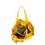 Aelia Borsa a spalla da donna Vera pelle 3312-D04 GIALLO YELLOW Gave Lux