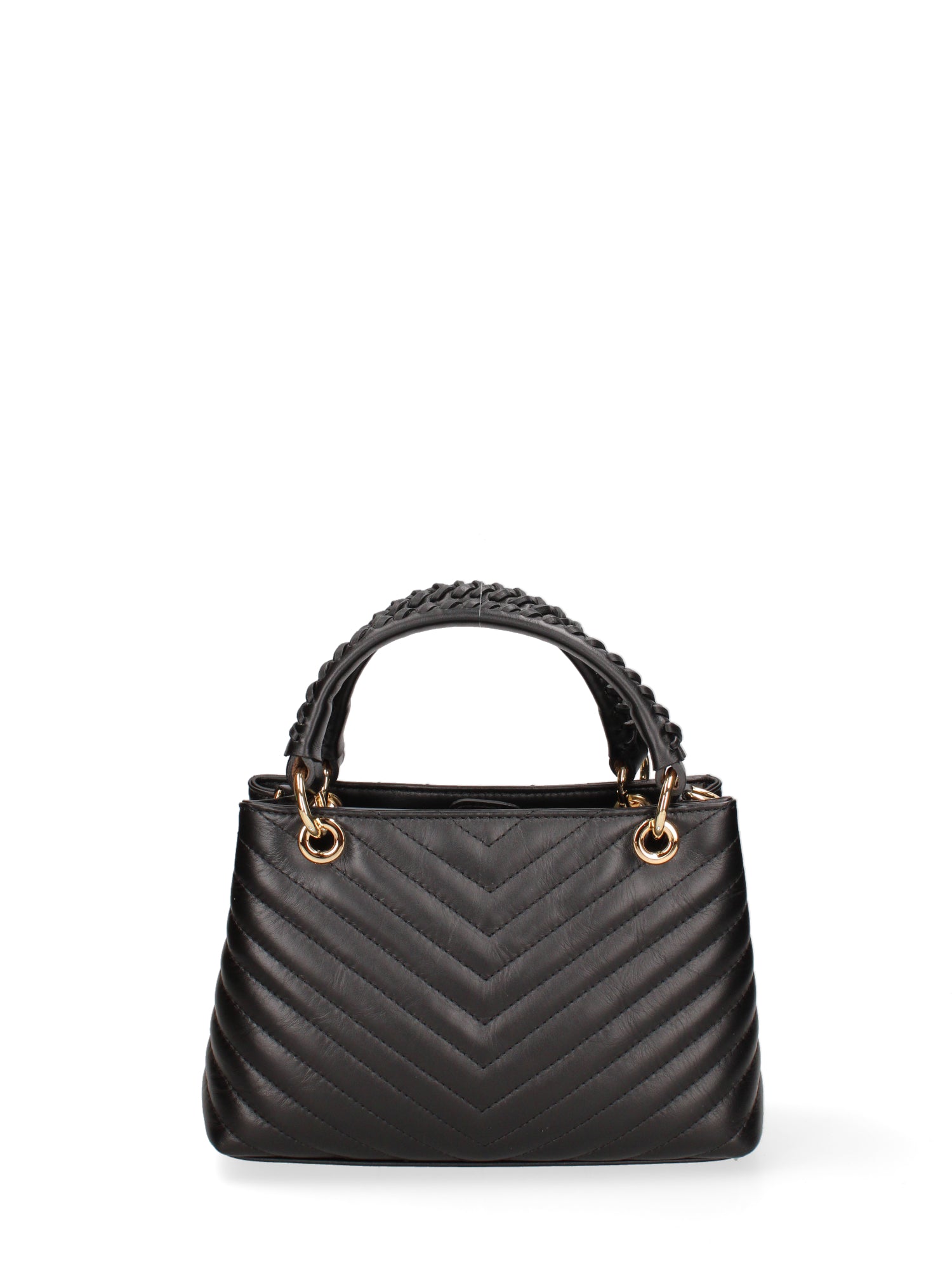 Borsa a mano da donna Vera pelle JR-W-1107SA-BLACK-GOLD John Richmond