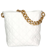 Adra Borsa a spalla da donna Vera pelle 04538-S01 BIANCO Gave Lux