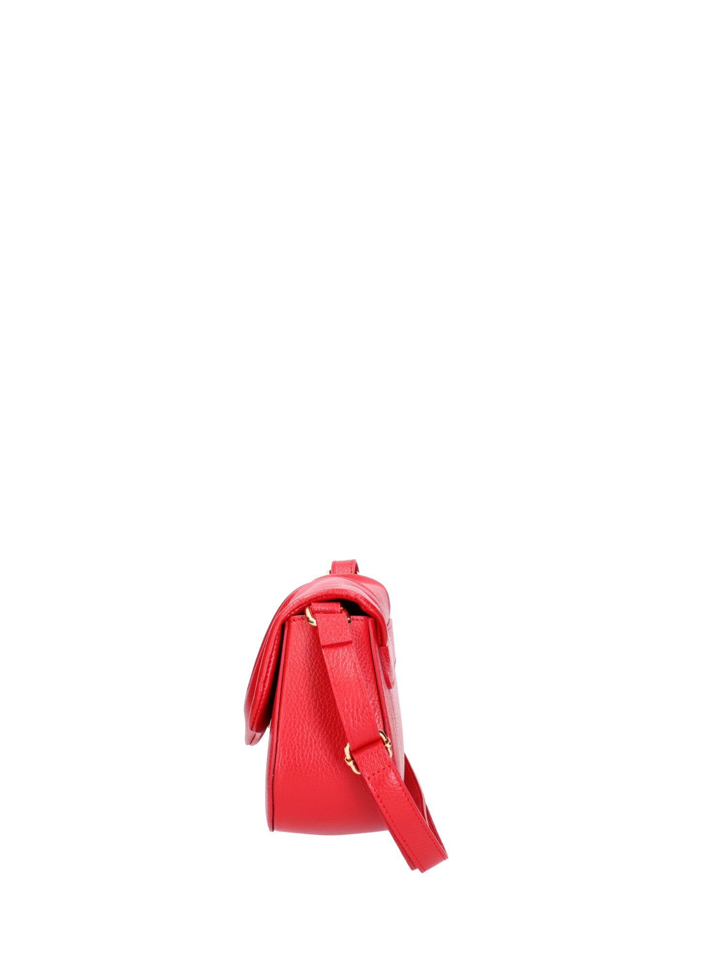Borsa a spalla da donna Vera pelle 07152-D58 ROSSO FUOCO Viola Castellani
