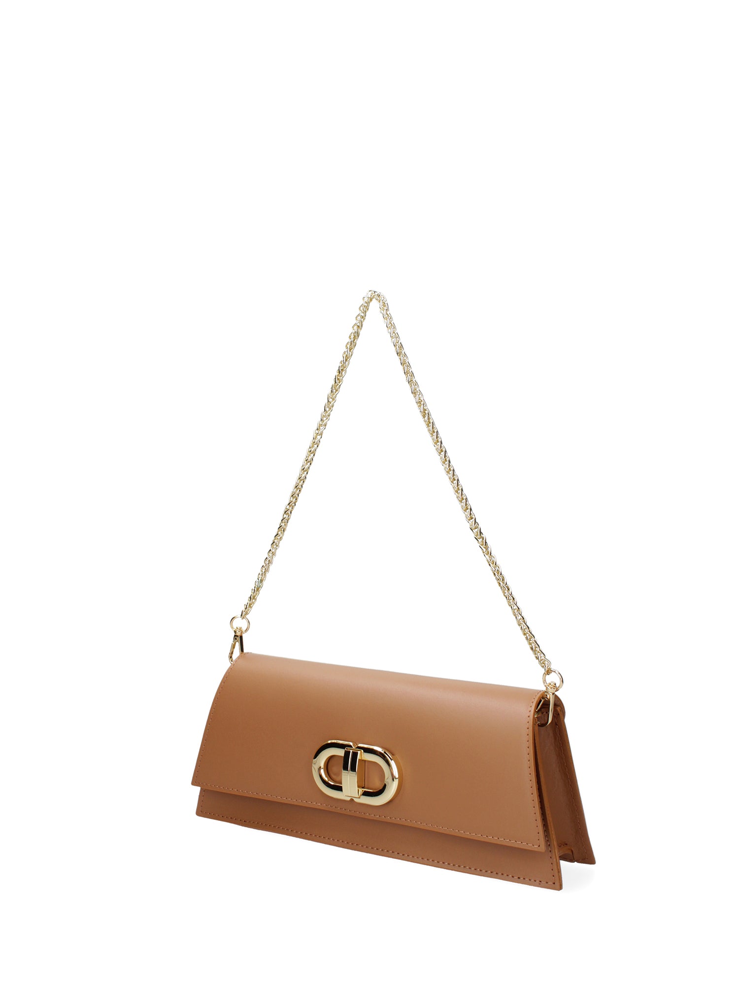 Borsa a spalla da donna Vera pelle 07313-L125 CAMEL Roberta Rossi