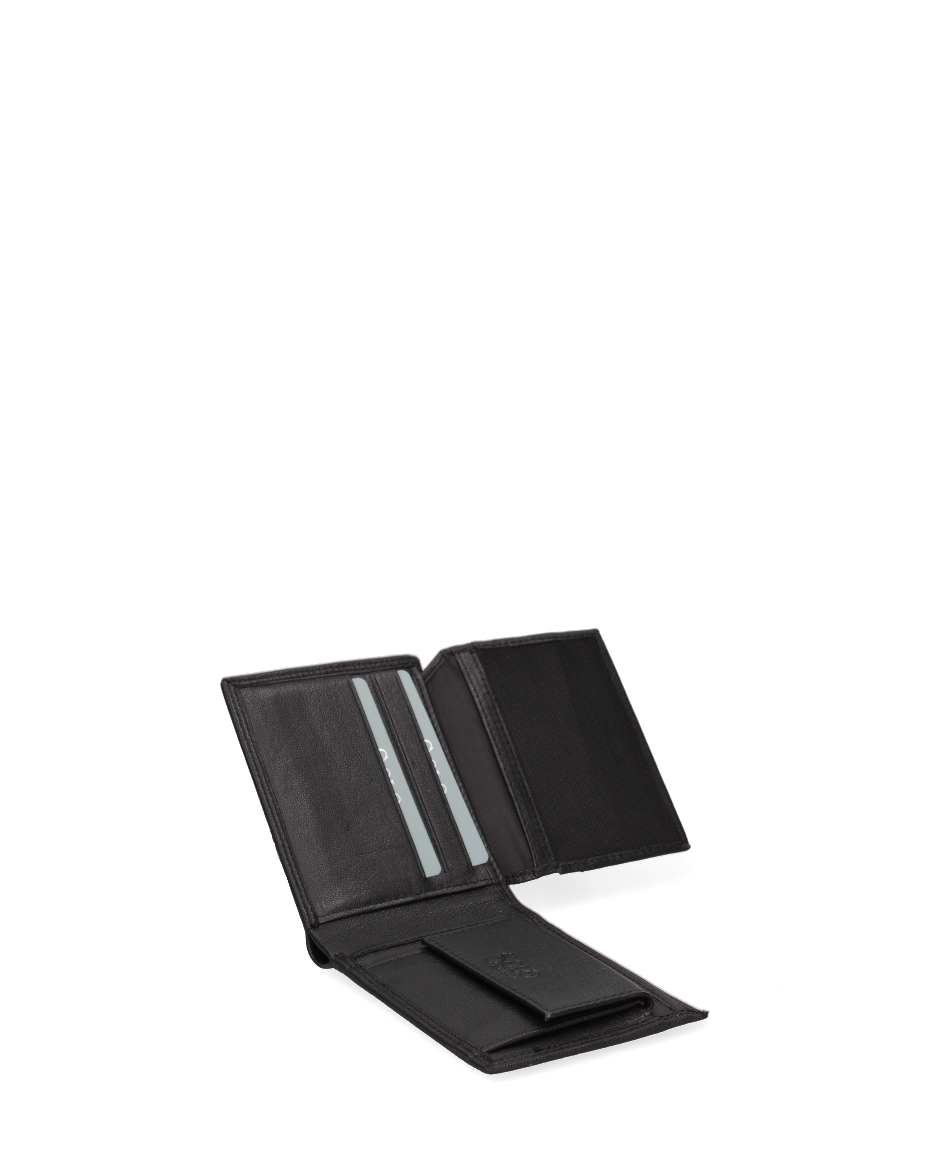 Portafoglio uomo in vera pelle Casual K35358P030-NERO Solo Soprani