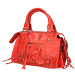 Erisia Borsa a spalla da donna Vera pelle 06091-ROSSO Gave Lux