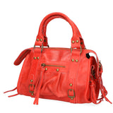 Erisia Borsa a spalla da donna Vera pelle 06091-ROSSO Gave Lux