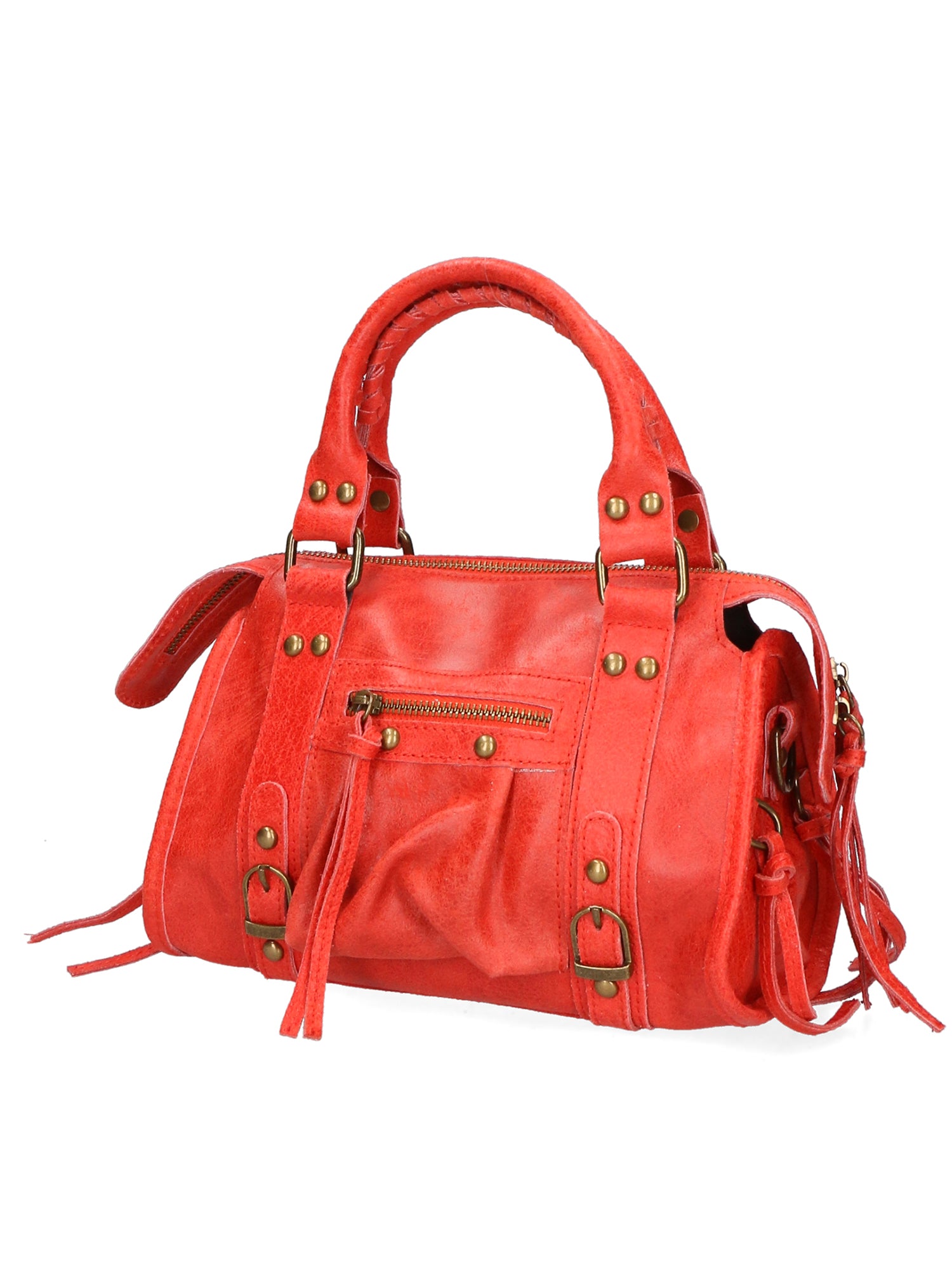 Erisia Borsa a spalla da donna Vera pelle 06091-ROSSO Gave Lux