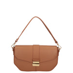 Borsa a spalla da donna Vera pelle 07229-L125 CAMEL Roberta Rossi