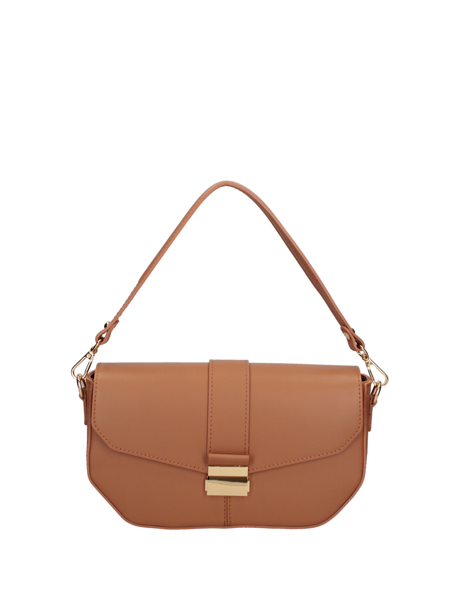 Borsa a spalla da donna Vera pelle 07229-L125 CAMEL Roberta Rossi