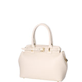 Borsa a mano da donna Vera Pelle 07146-D37 LATTE Viola Castellani