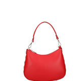 Borsa a spalla da donna 100% pelle ruga 07241-L214 ROSSO Roberta Rossi