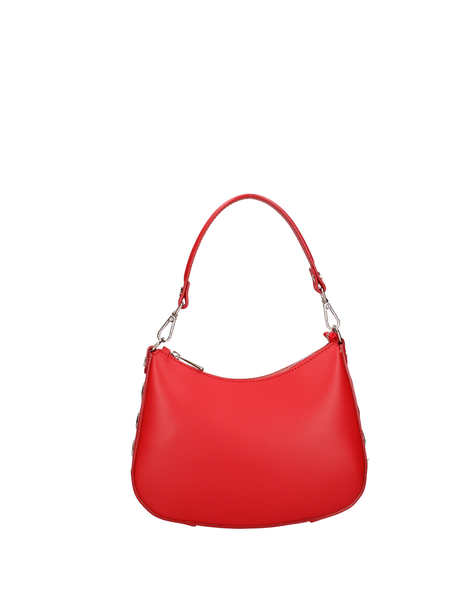 Borsa a spalla da donna 100% pelle ruga 07241-L214 ROSSO Roberta Rossi
