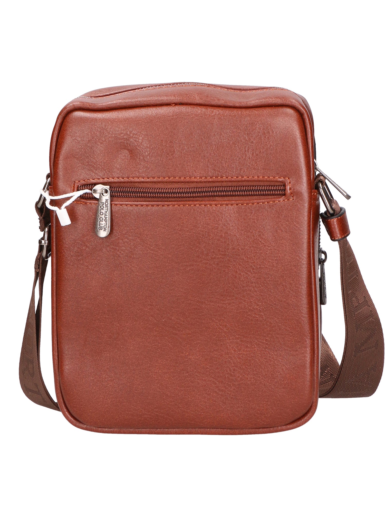 Borsa a tracolla uomo in pelle PU Casual PCL3081-COFFEE Northampton Polo Club