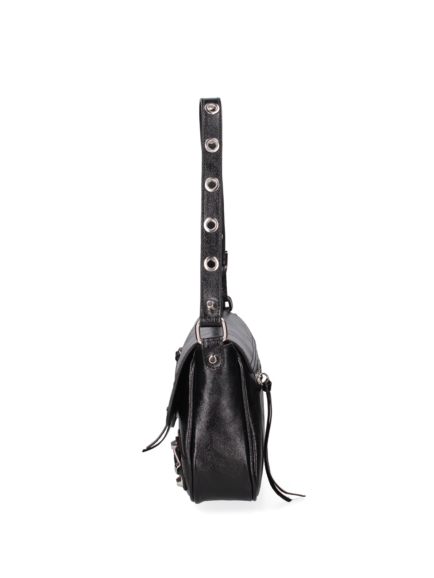 Borsa a spalla da donna Vera pelle 07234-L022 NERO Roberta Rossi