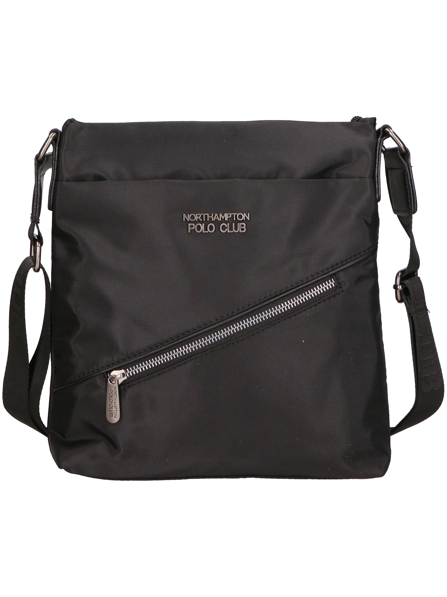 Borsa a tracolla uomo 100% PU Leather PCL3157-BLACK Northampton Polo Club