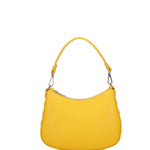 Borsa a spalla da donna 100% pelle ruga 07241-L224 GIALLO Roberta Rossi