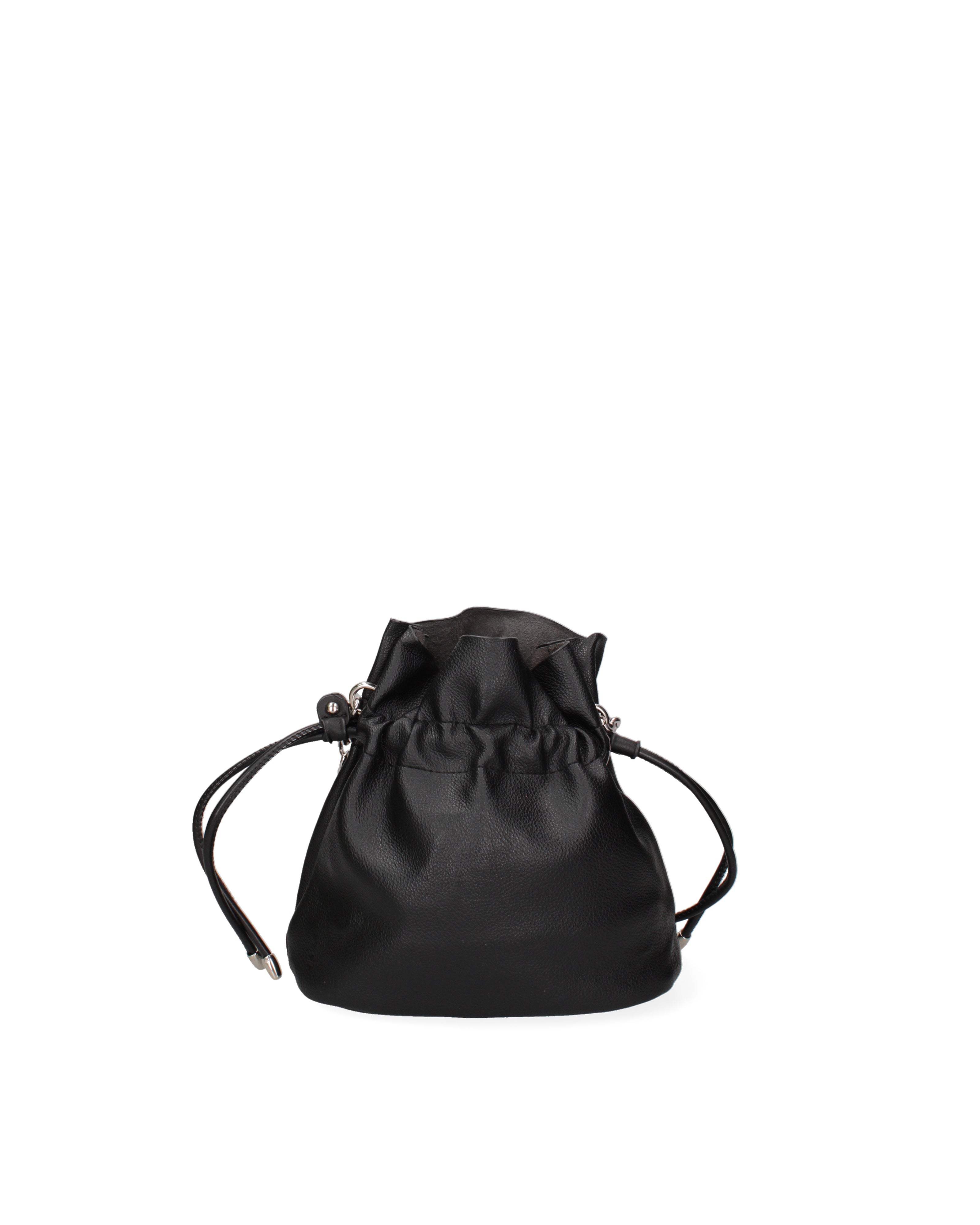 Borsa a secchiello da donna 100% PVC F6717-1-BLACK David Jones