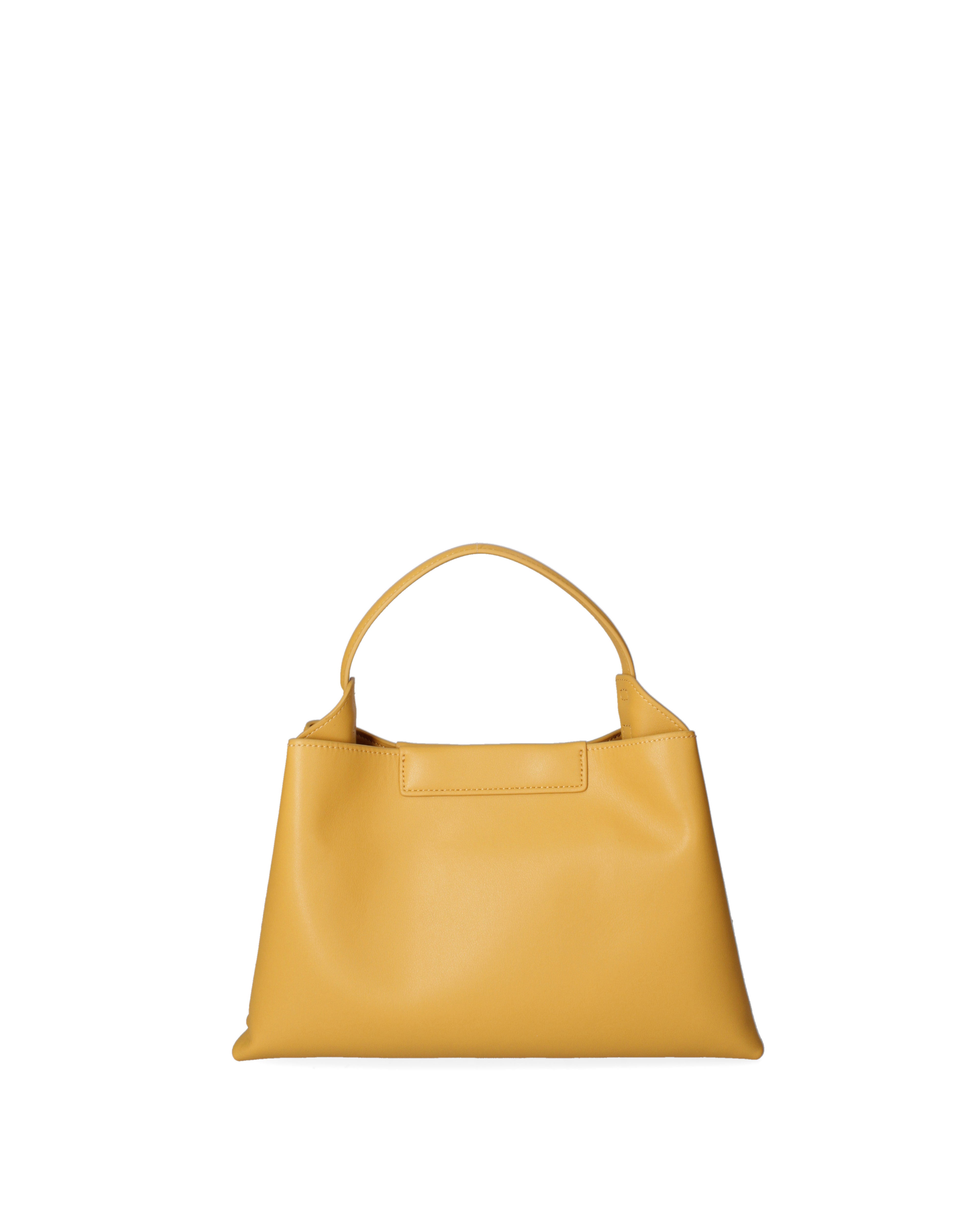 Borsa a mano da donna 100% pelle riciclata 07227-Light yellow Viola Castellani