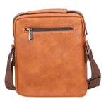 Borsa a tracolla uomo 100% pelle PU PCL3053-BROWN Northampton Polo Club