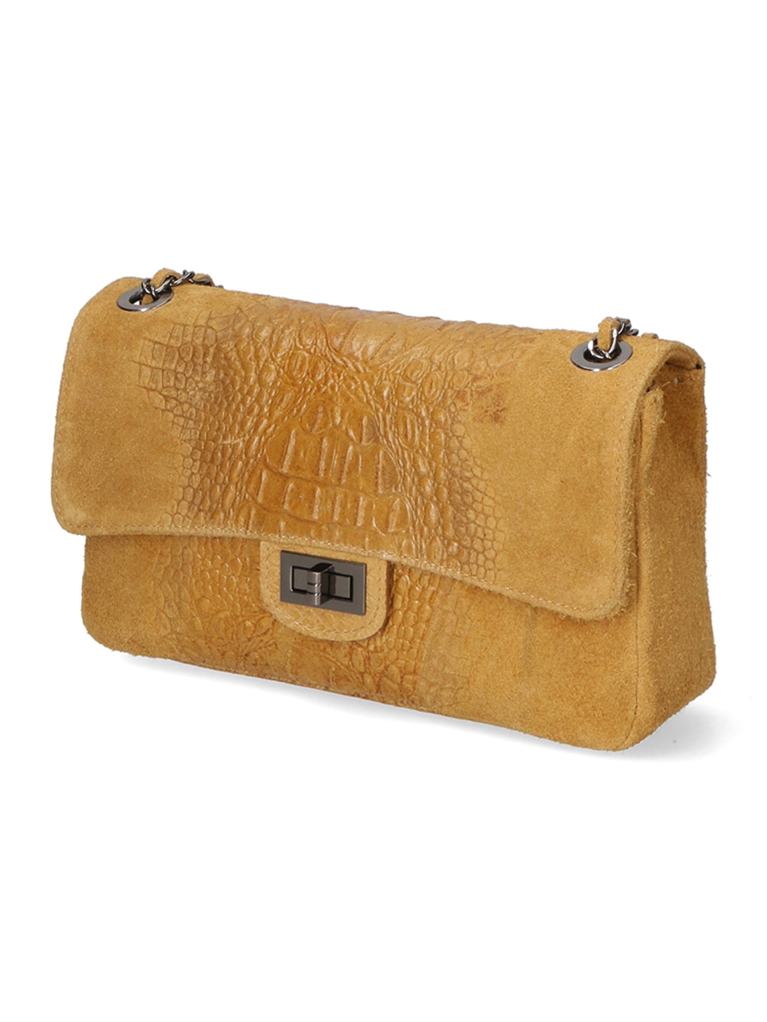 Edvige Borsa a spalla da donna Pelle Croco Stampata 80045-CUOIO Gave Lux