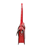 Alba Borsa a spalla da donna Vera pelle 04734-B58 ROSSO Gave Lux