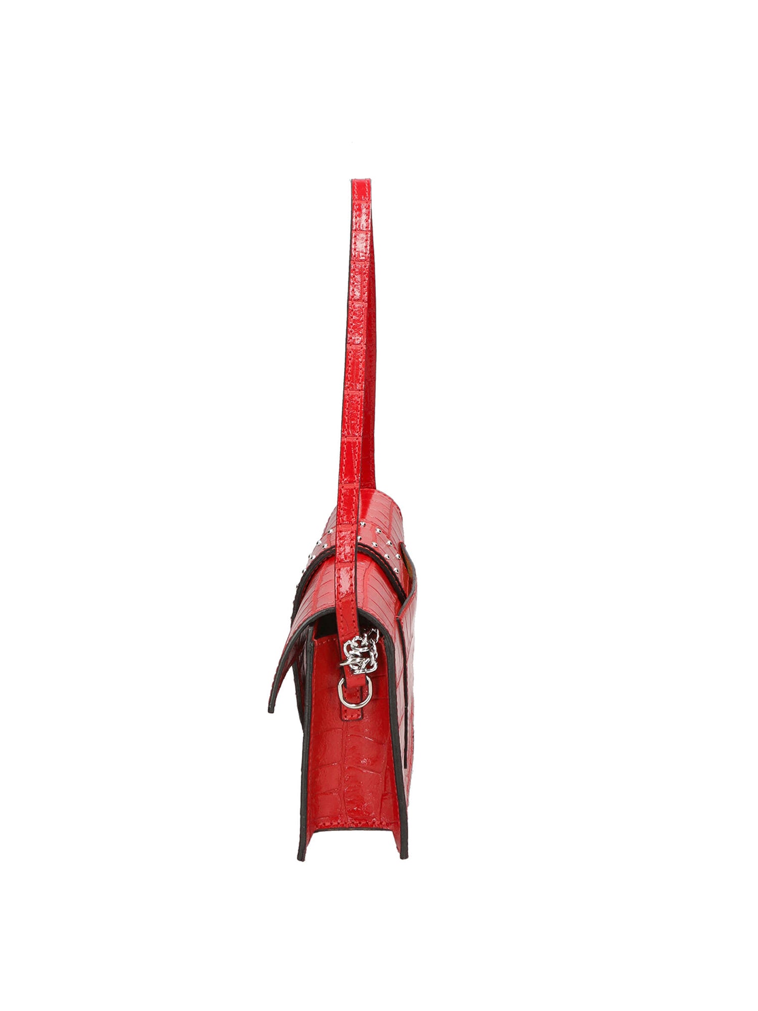 Alba Borsa a spalla da donna Vera pelle 04734-B58 ROSSO Gave Lux