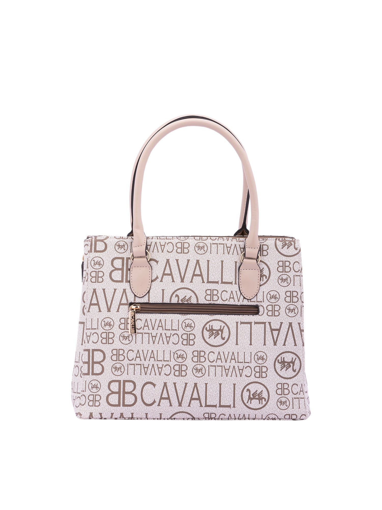 Borsa a mano da donna Ecopelle e poliestere BC1370-BEIGE B Cavalli
