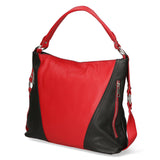 Emily Borsa a spalla da donna Vera pelle 80064-D10 ROSSO D28 NERO Gave Lux