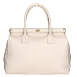 Aleria Borsa a mano da donna Vera pelle 8005-D37 LATTE Gave Lux