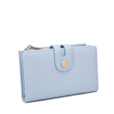 Portafoglio donna in pelle vegana Casual 798-2-2PT-SKYBLUE Diana&co