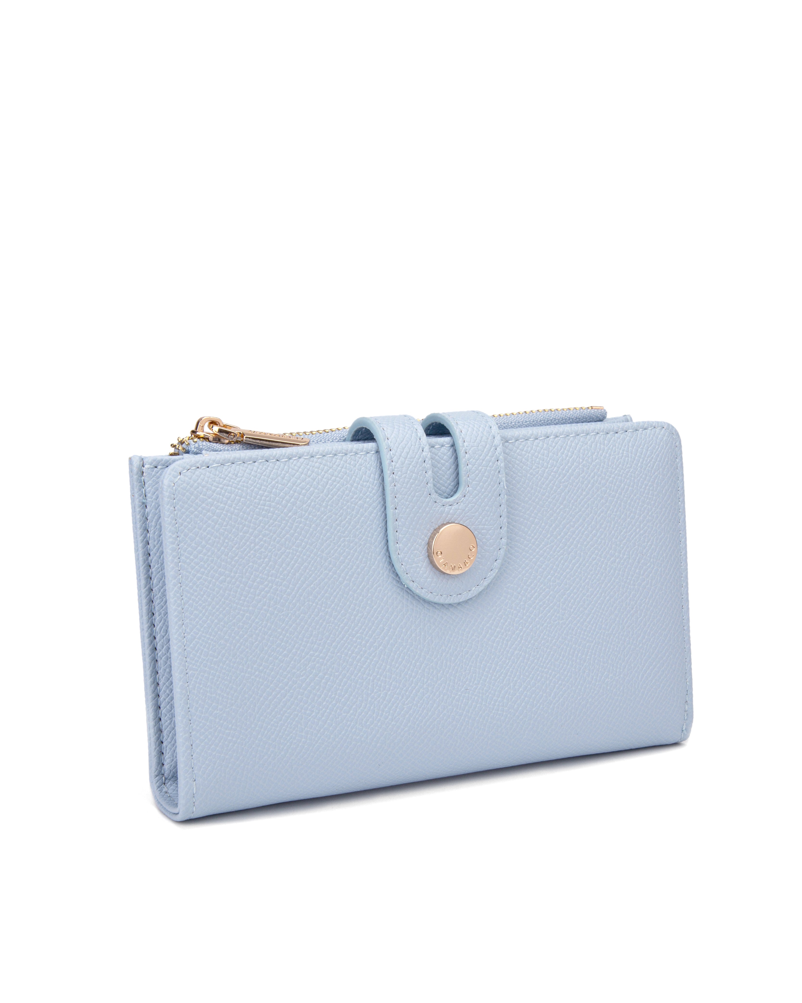 Portafoglio donna in pelle vegana Casual 798-2-2PT-SKYBLUE Diana&co