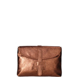 Borsa a mano da donna Vera pelle 07163-L006 RAME Viola Castellani