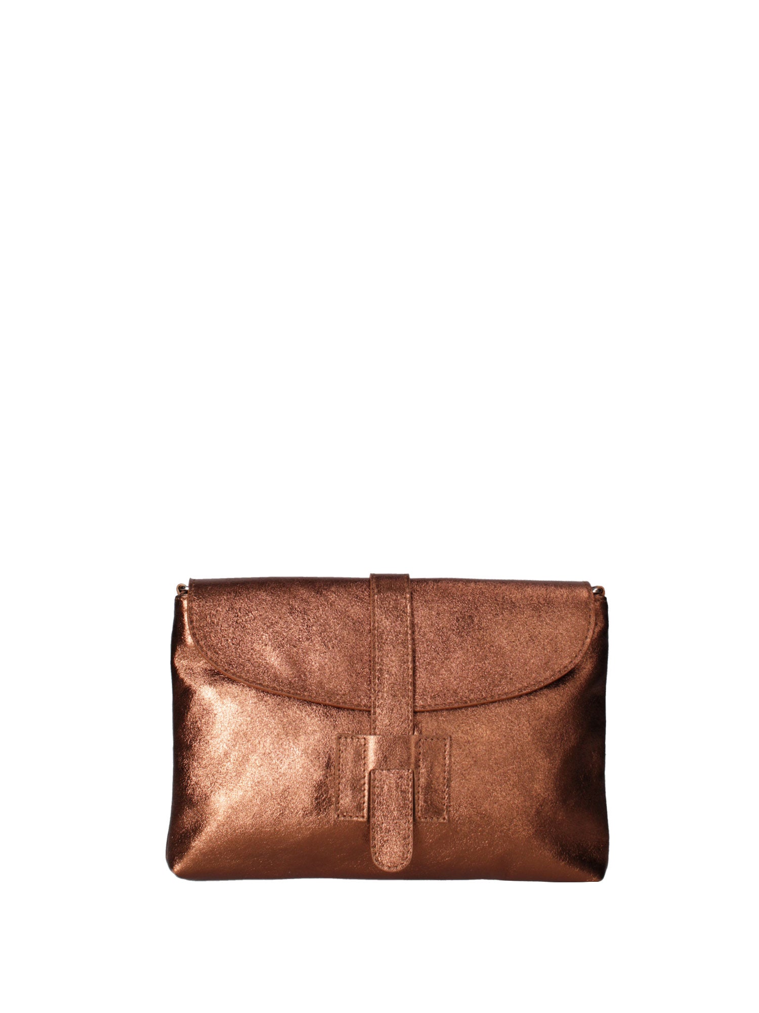 Borsa a mano da donna Vera pelle 07163-L006 RAME Viola Castellani
