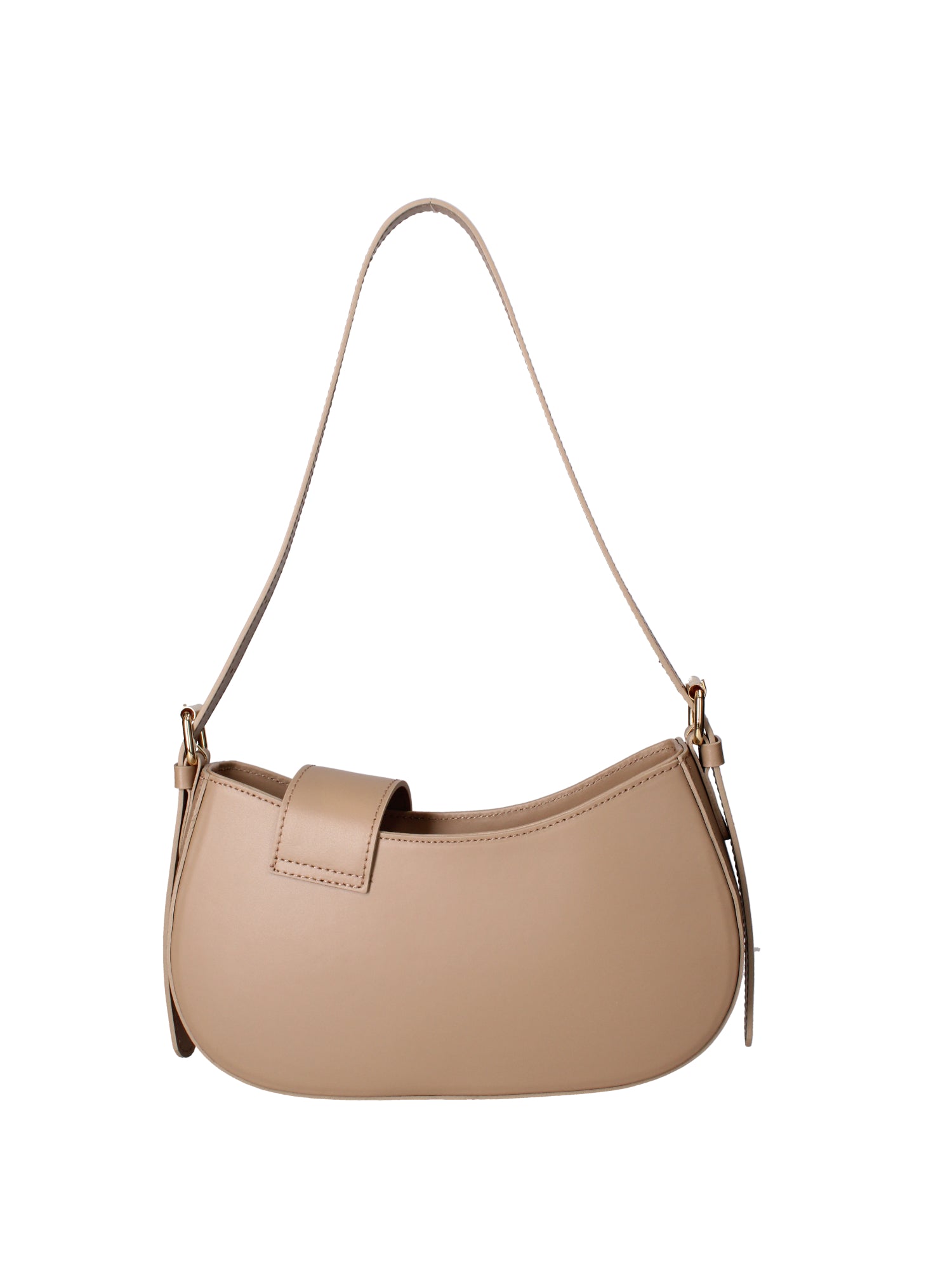 Borsa a spalla da donna 100% vera pelle 07213-L110 TAUPE Roberta Rossi
