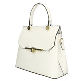 Borsa a mano da donna 100% vera pelle 7708-L101 BIANCO Gave Lux